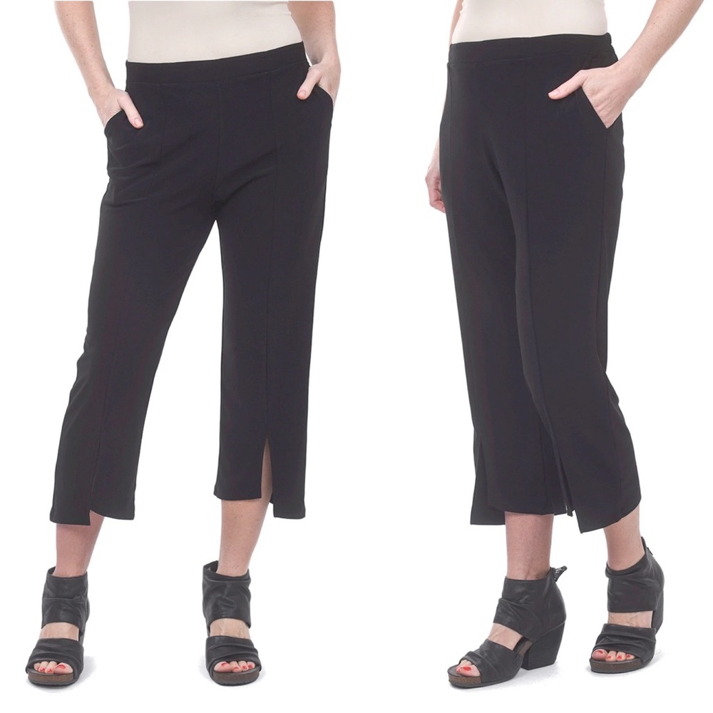 NWT Sun Kim Comfy USA Andrea Pant Black‎ Size Medium Travel Packable Trousers